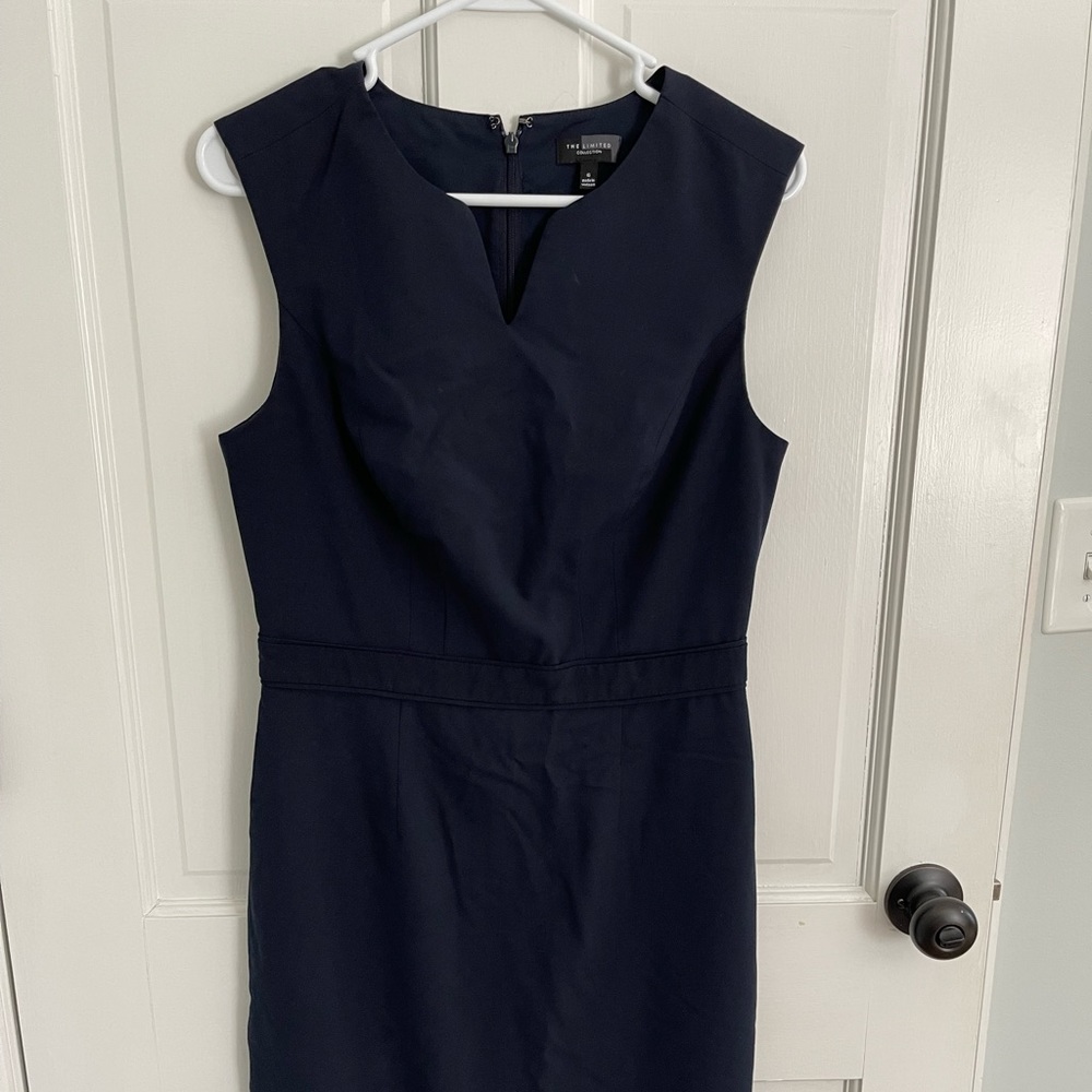 The Limited Original Navy blue interview sheath dress